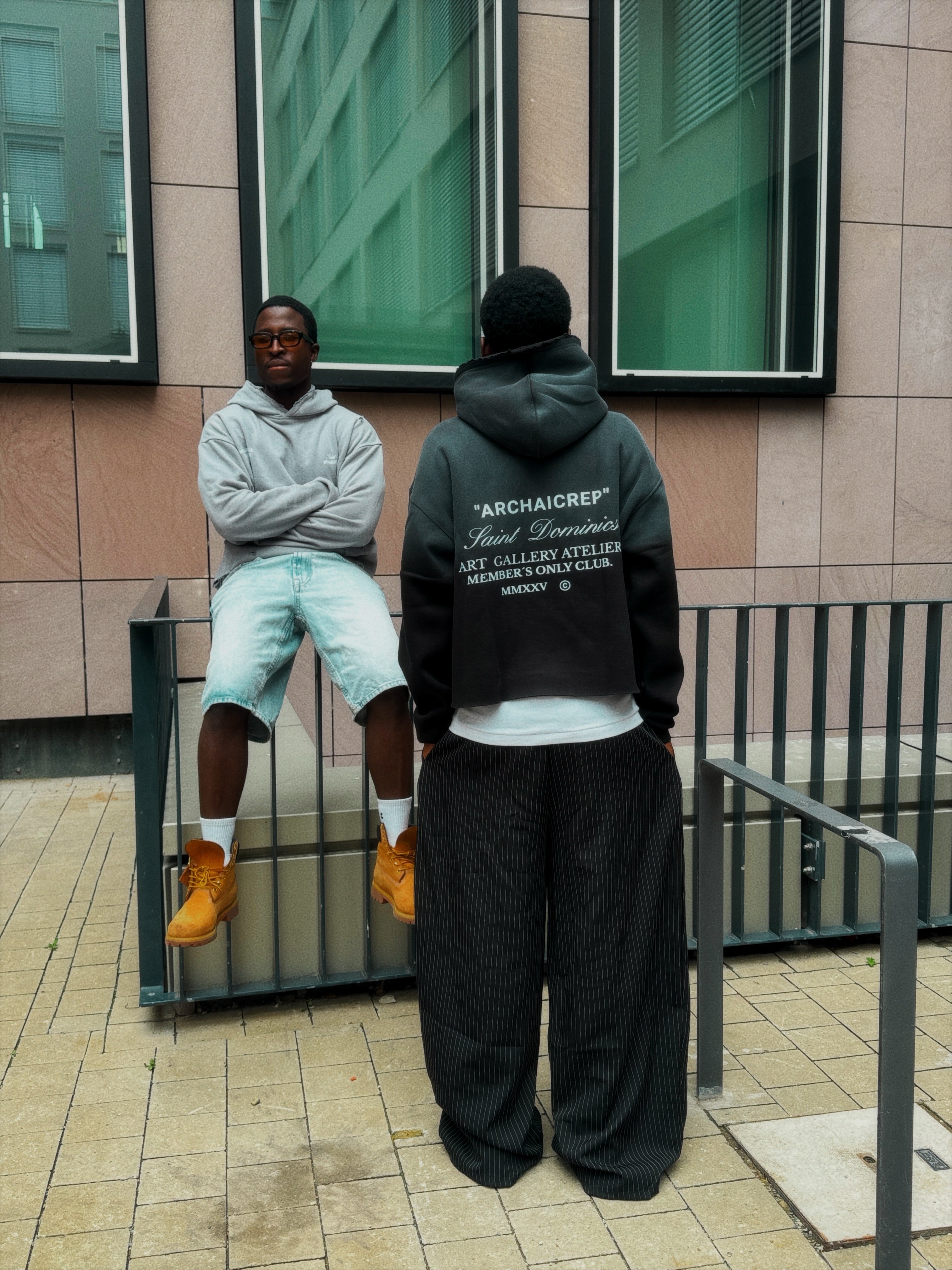 Archaicrep ''MEMBERS ONLY CLUB " Heavy Fleeced Hoodie