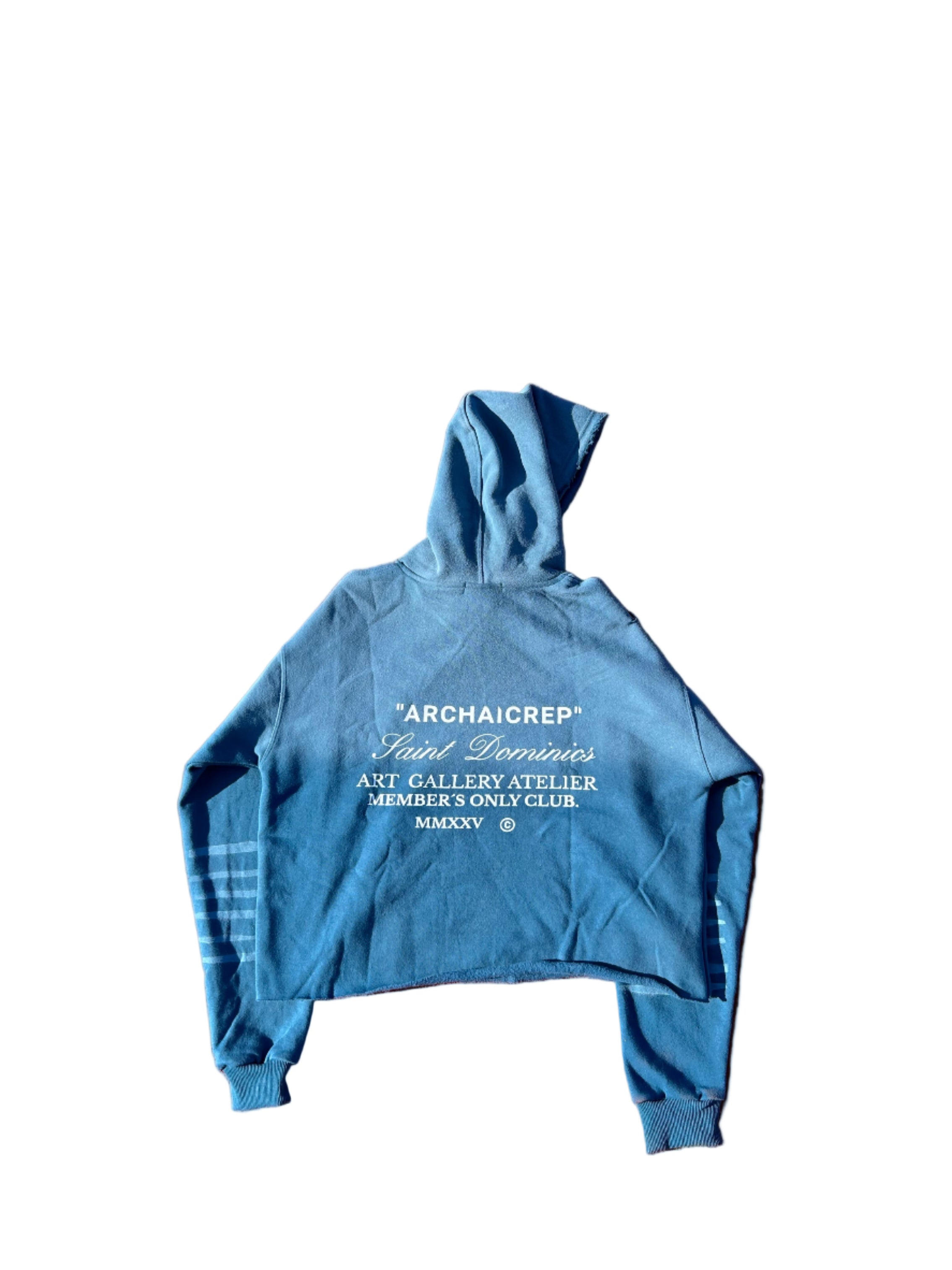 Archaicrep "MEMBERS ONLY CLUB"light fleeced hoodie