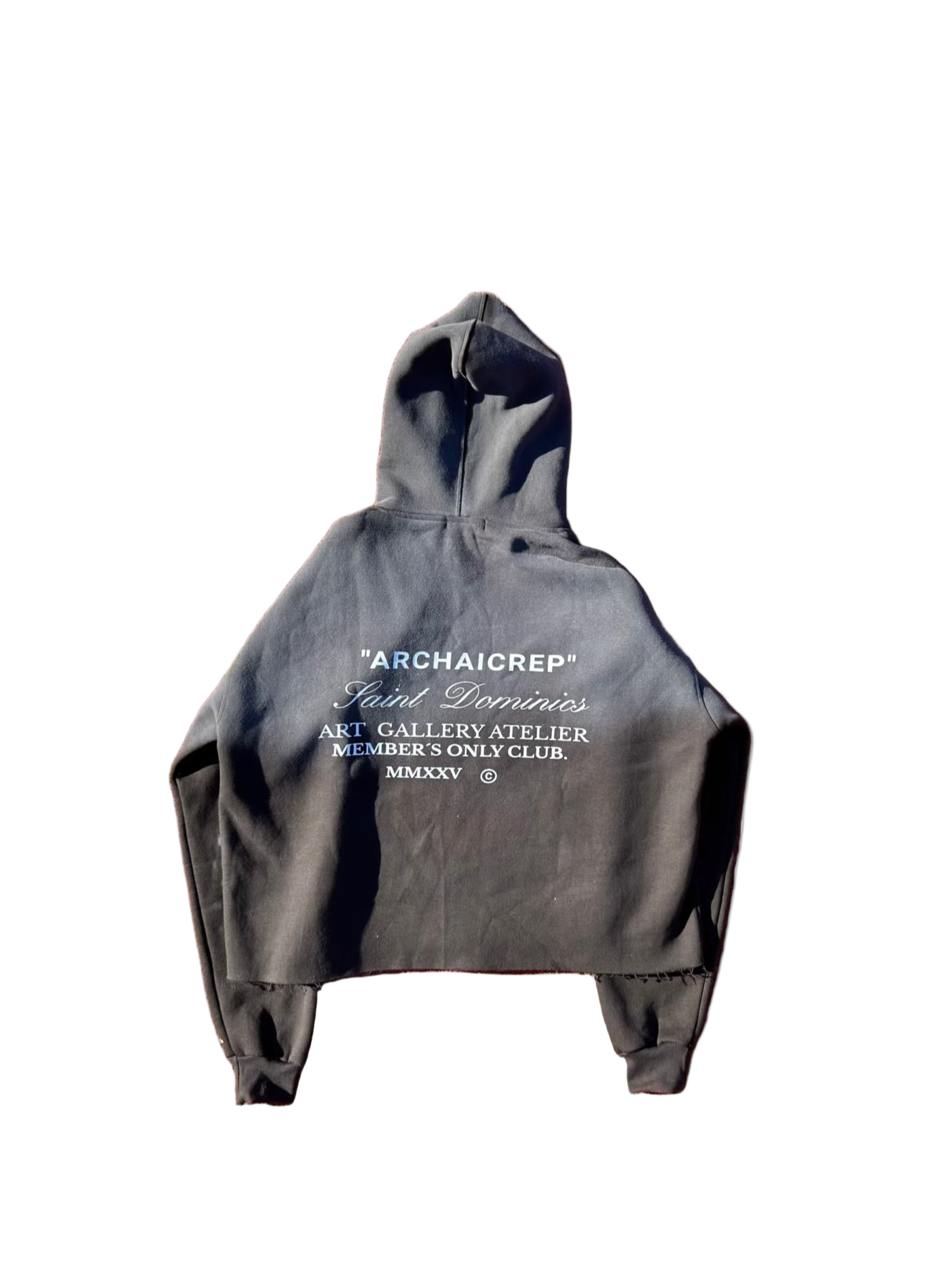 Archaicrep ''MEMBERS ONLY CLUB " Heavy Fleeced Hoodie
